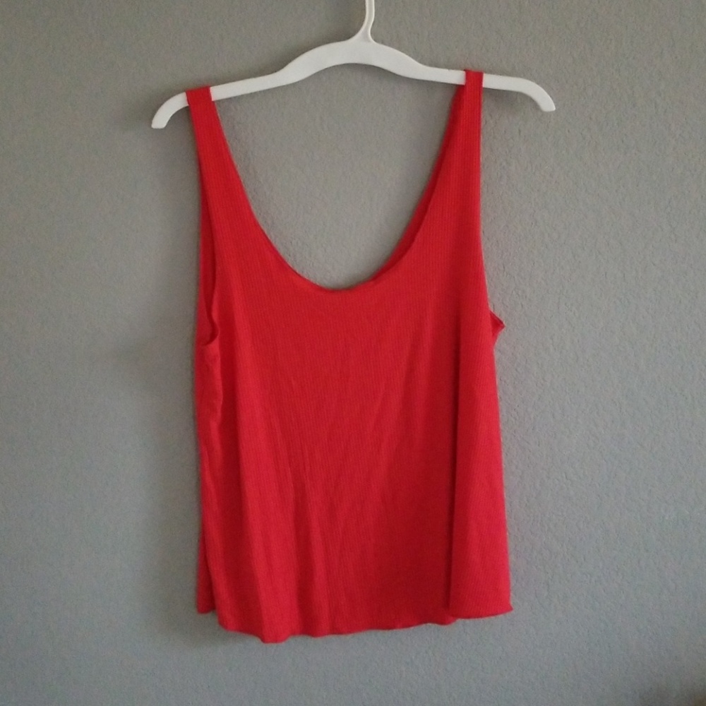 Red tank top